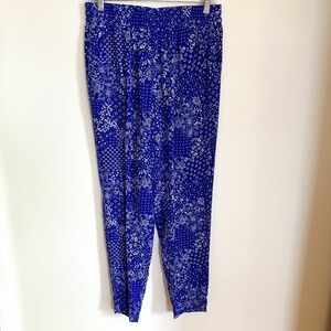 Primark blue print soft pants